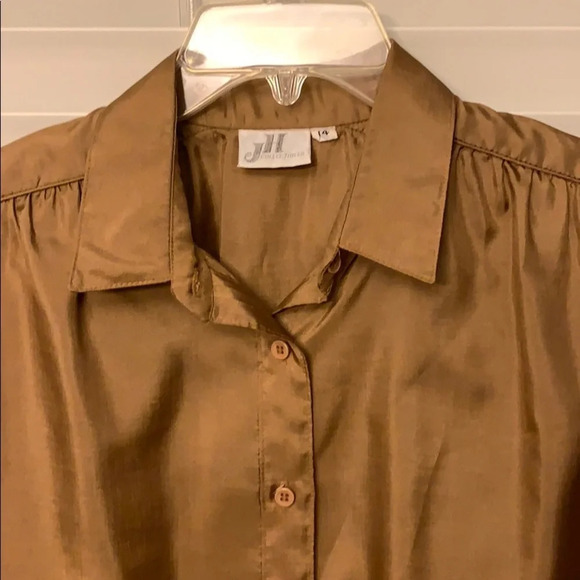 JH Collectibles - vintage size 14 gold blouse - Picture 2 of 4